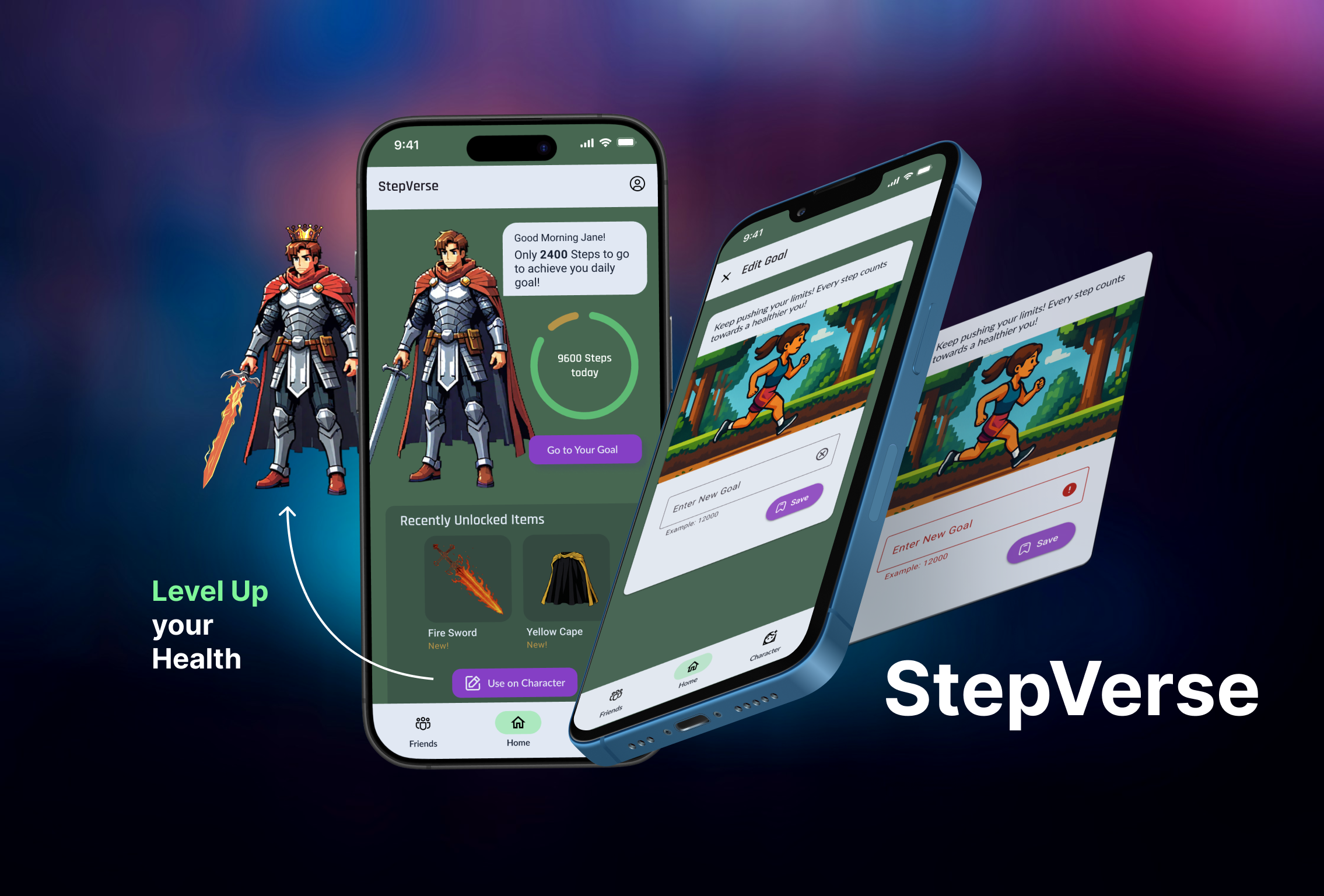 Cover image for StepVerse - A Gamified Fitness App